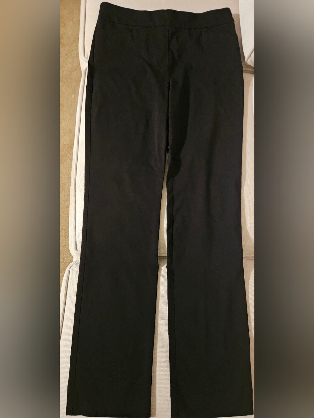 Chico's Brigitte So Slimming Full Length Pull On Pants Black 1.5T Size 10 Tall